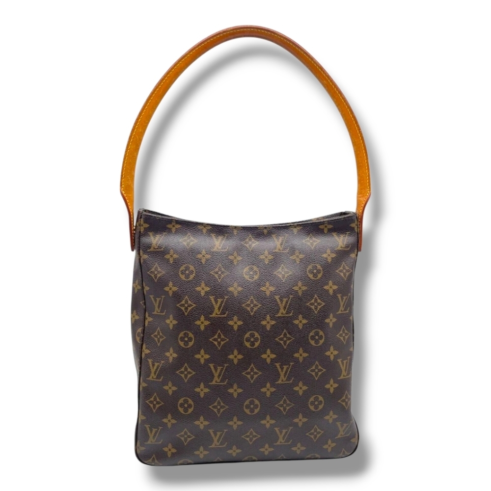 Y2K USA Made Vintage Louis Vuitton GM Looping Monogram Canvas Shoulder Handbag